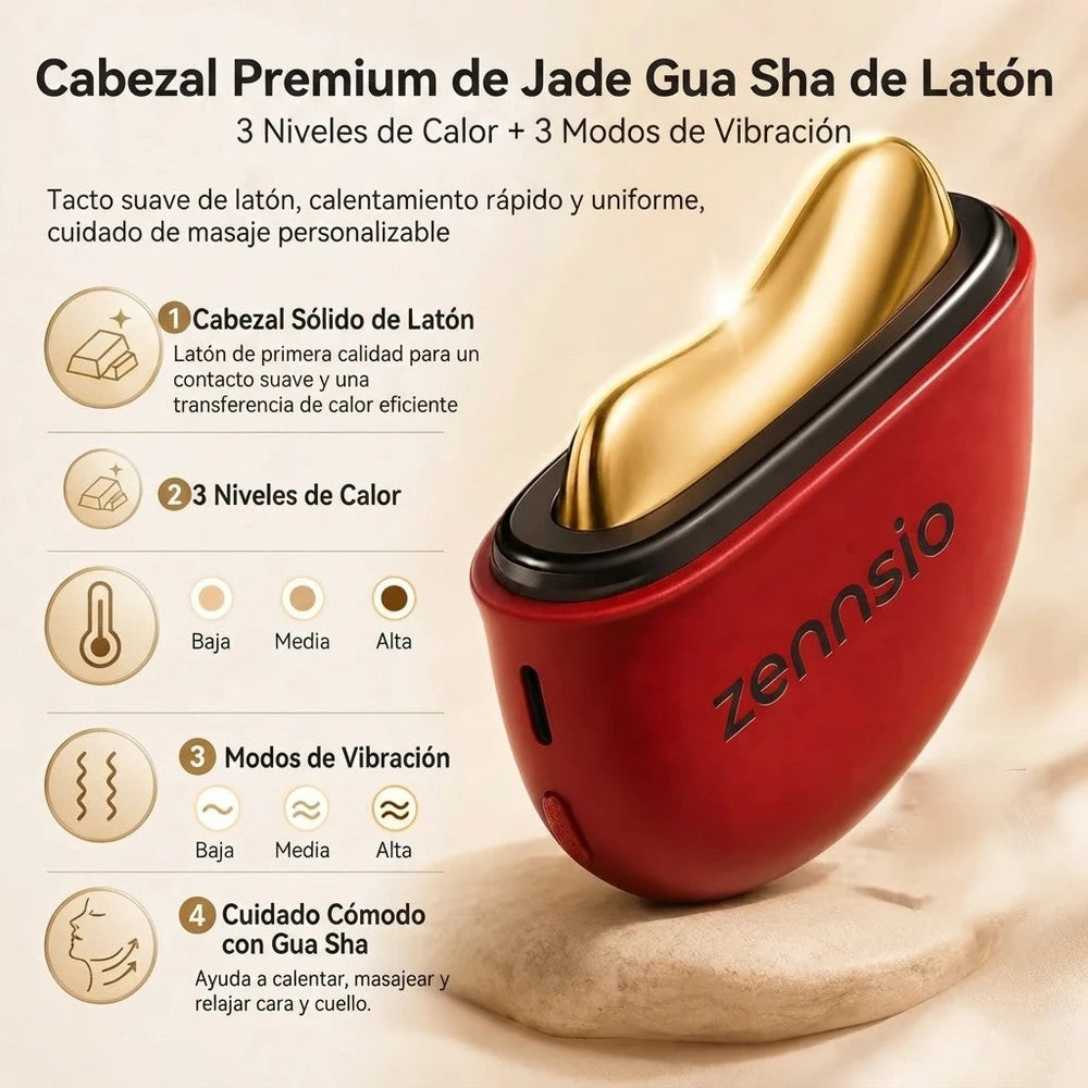 Zennsio Dispositivo de Masaje Facial Gua Sha