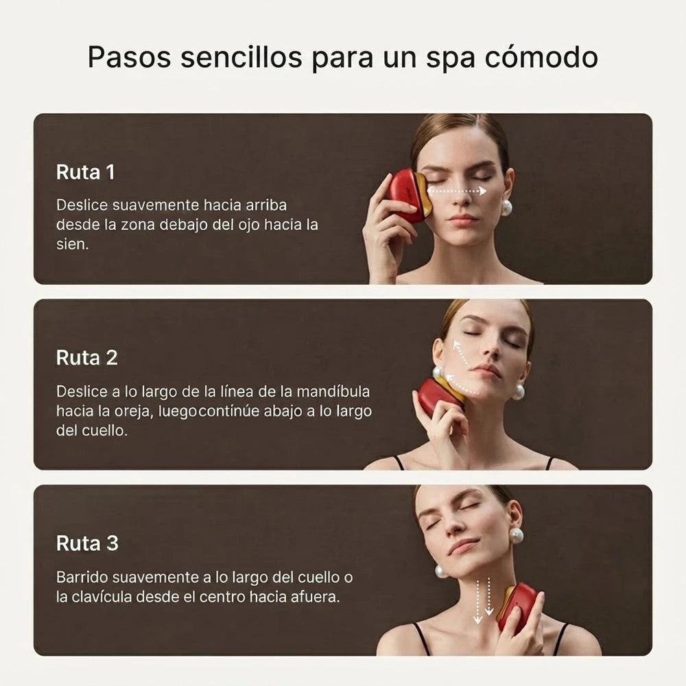 Zennsio Dispositivo de Masaje Facial Gua Sha